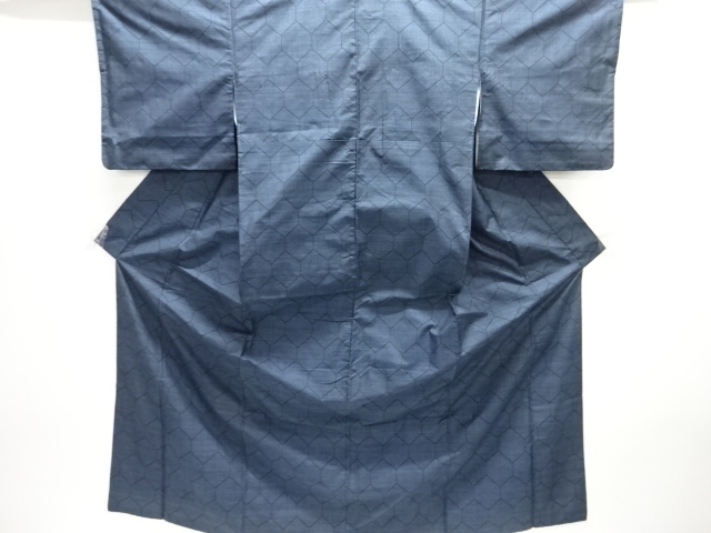 JAPANESE KIMONO / DORO OSHIMA TSUMUGI (5 maruki) / WOVEN KIKKO 